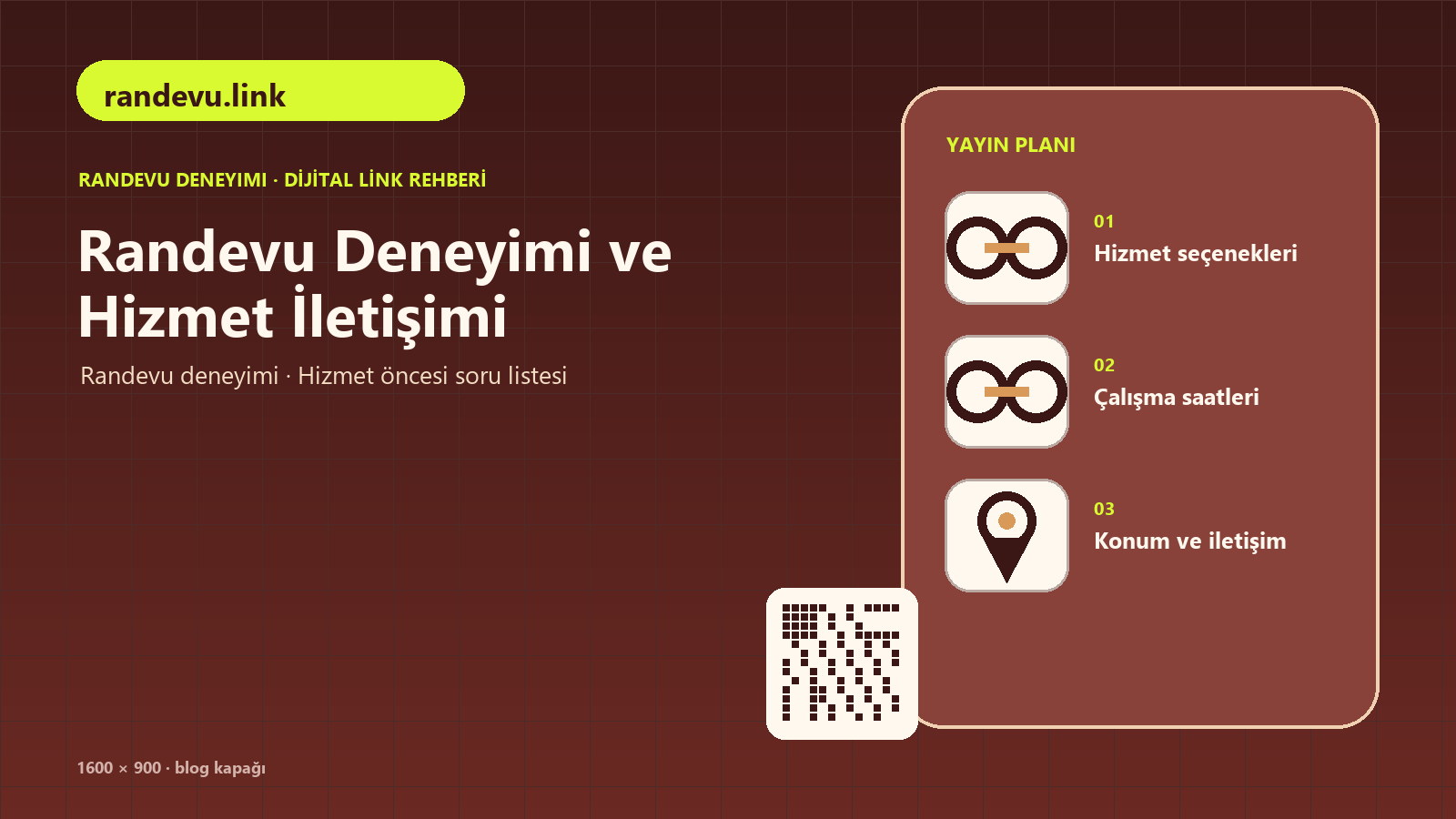 Randevu linki oluşturma adımlarını anlatan rehberin kapak görseli
